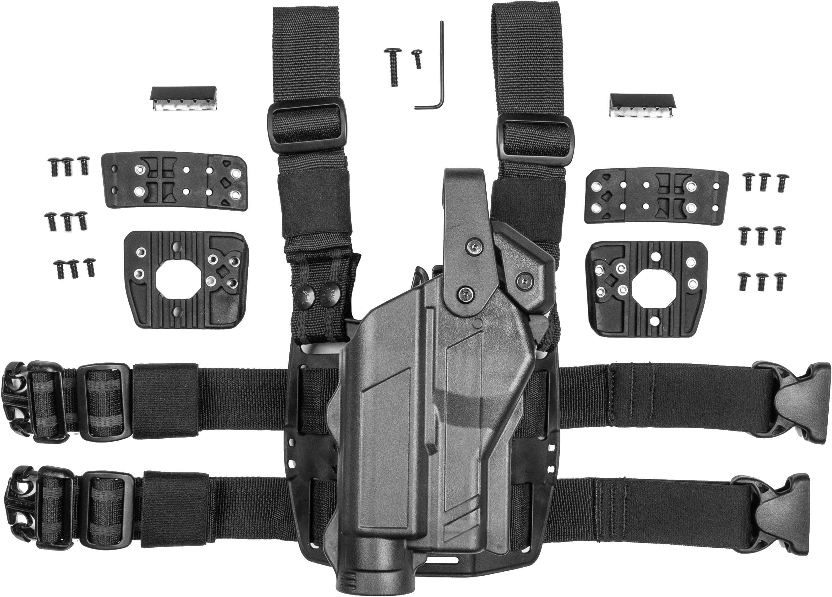 Alien Gear Holsters Rapid Force Duty Holster Drop Leg Level III Light  Bearing MRDS