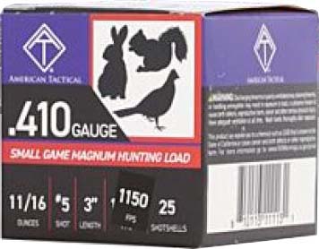 American Tactical Imports 410 Gauge 5 Shot 11/16oz Hunting Shotgun Ammunition