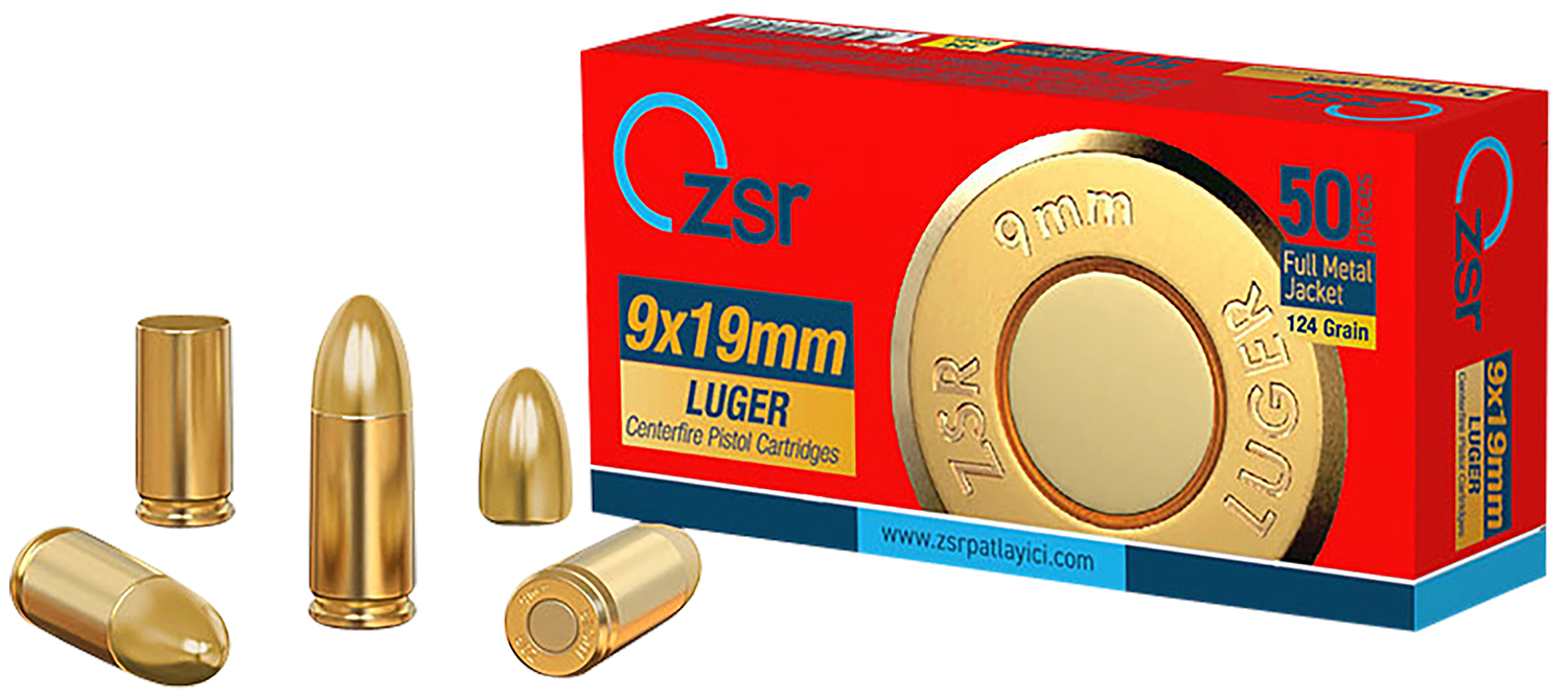 Ammo Inc ZSR9MM124 9mm 124 Gr Full Metal Jacket 50 Per Box/ 20 Case