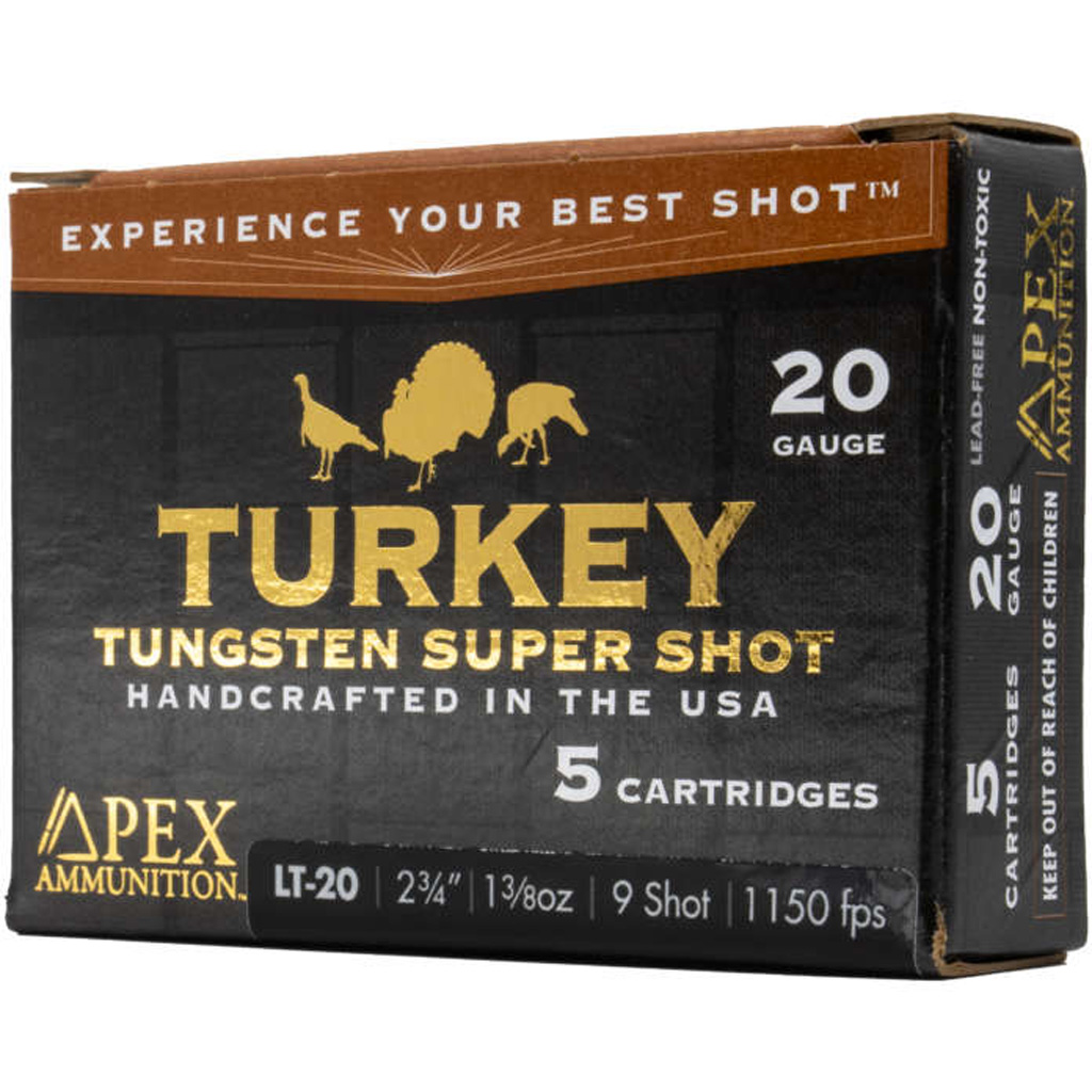 Apex Ammunition Turkey TSS 20 Gauge 1 3/8 oz 2 3/4'' 9 Shot Shotgun Ammunition