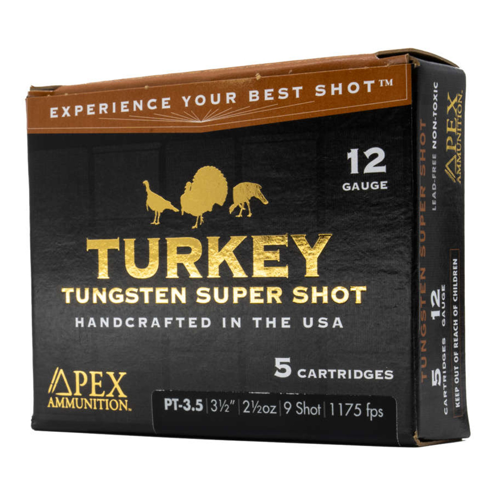 Apex Ammunition Turkey TSS 12 Gauge 2 1/2 oz 3 1/2'' 9 Shot Shotgun Ammunition