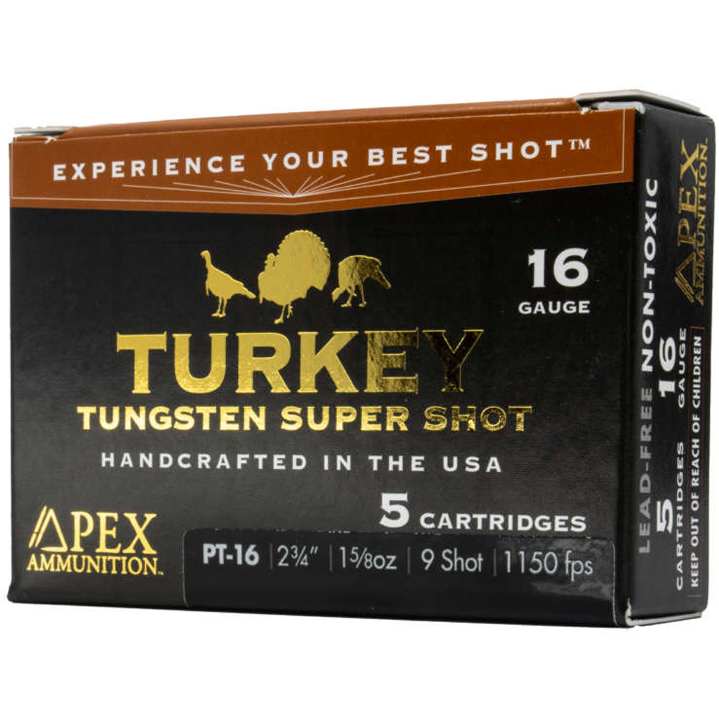 Apex Ammunition Turkey TSS 16 Gauge 1 5/8 oz 2 3/4'' 9 Shot Shotgun Ammunition