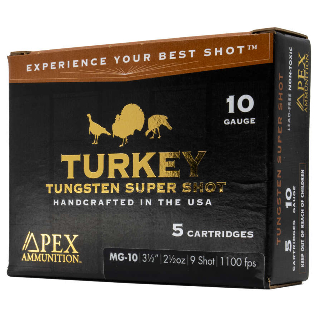 Apex Ammunition Turkey TSS 10 Gauge 2 1/2 oz 3 1/2'' 7.5 Shot Shotgun Ammunition