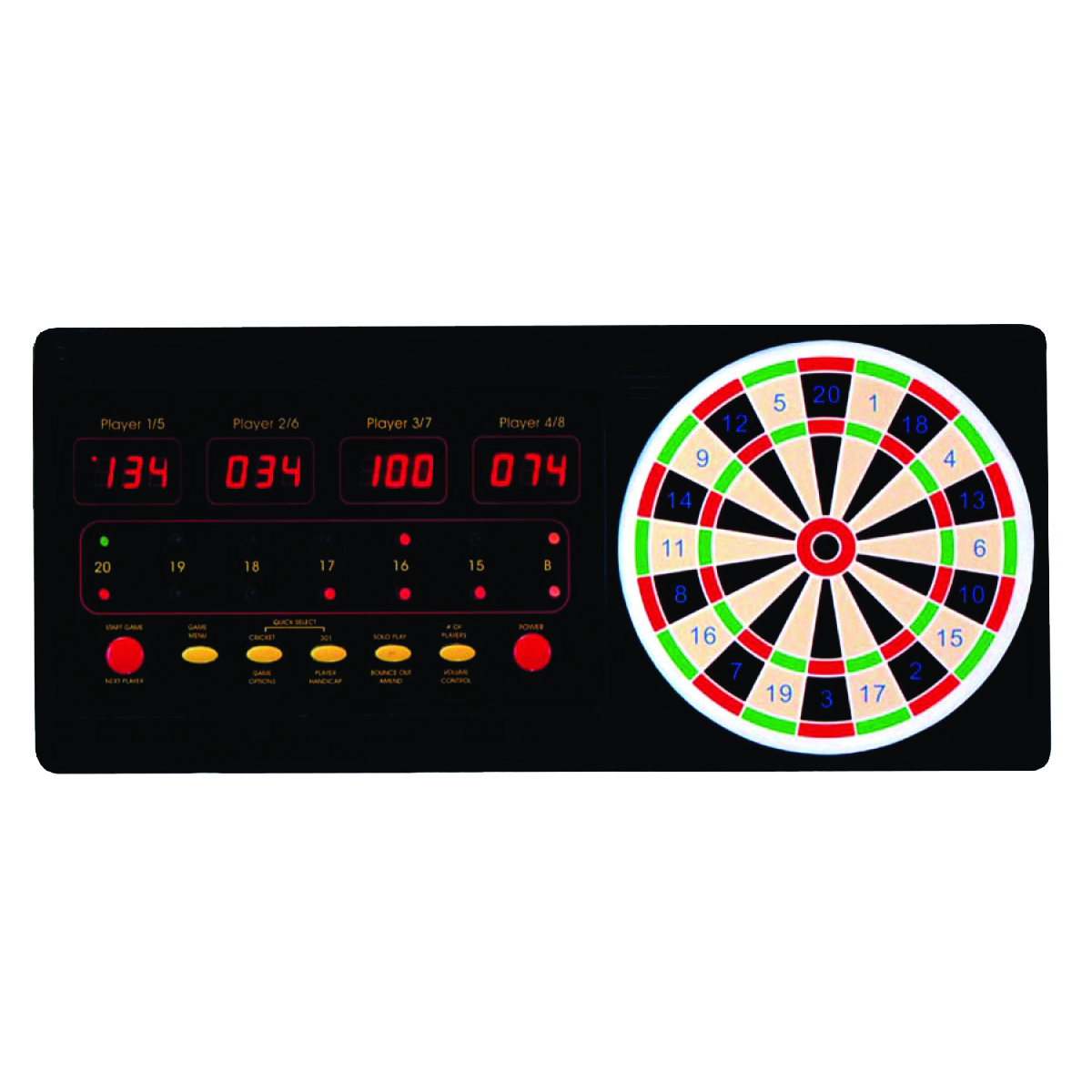 dartboard with electronic scoring