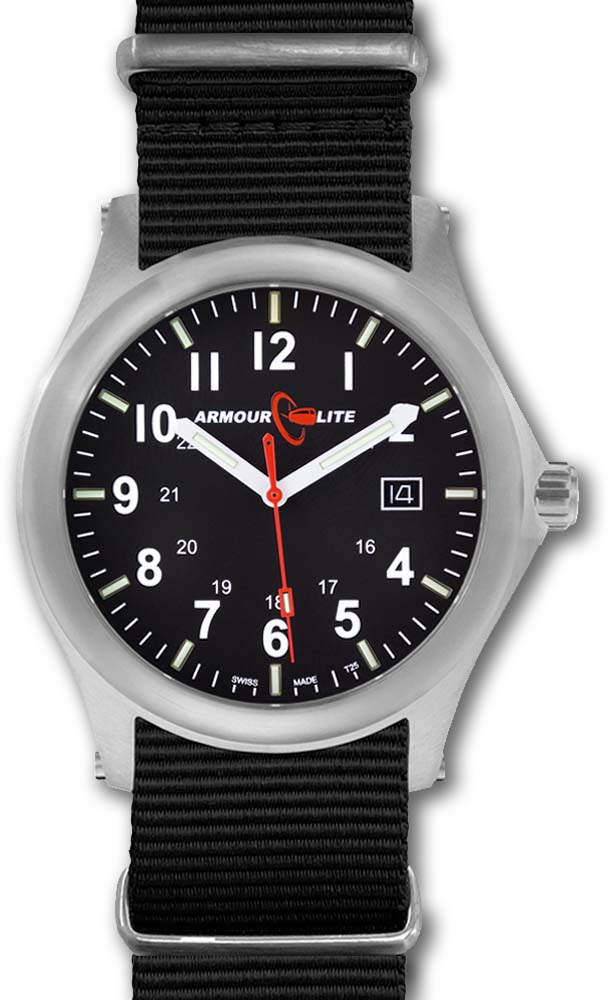 Armourlite Field Series AL141 Swiss Made Tritium Illuminated Watch with Shatterproof Armourglass 11 Off w Free Shipping