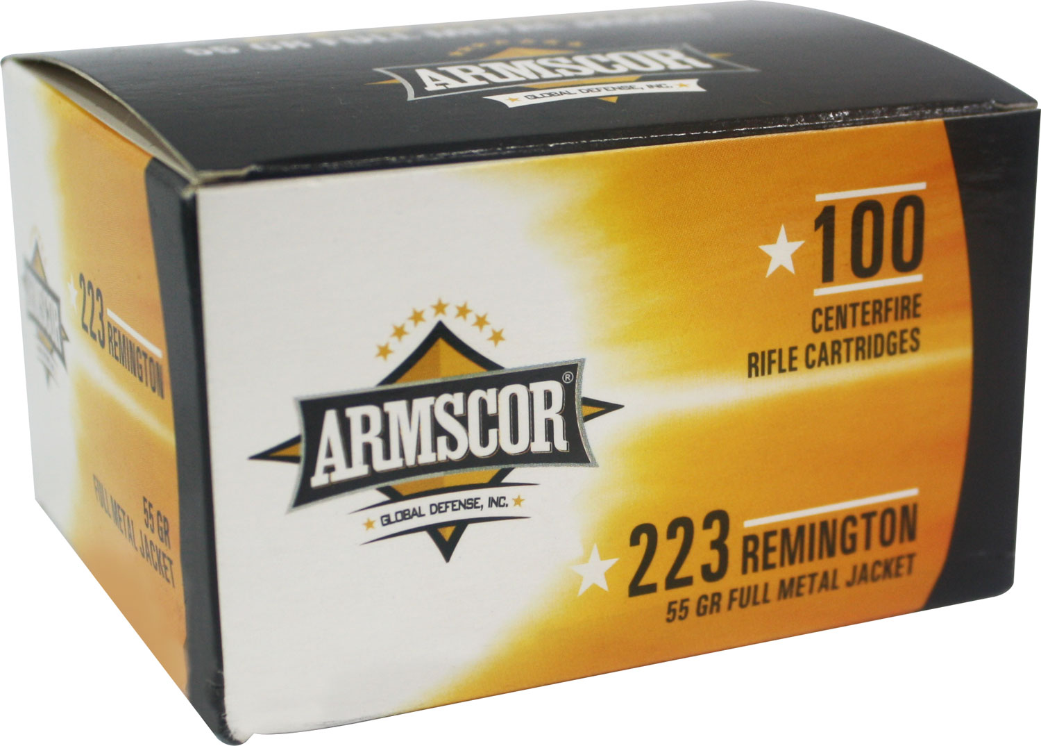 Armscor Precision Inc .223 Remington 55 Grain Full Metal Jacket Brass Cased Rifle Ammunition