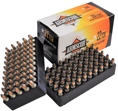 Armscor Precision Inc TCM9R 39 Grain JHP Brass Cased Pistol Ammunition