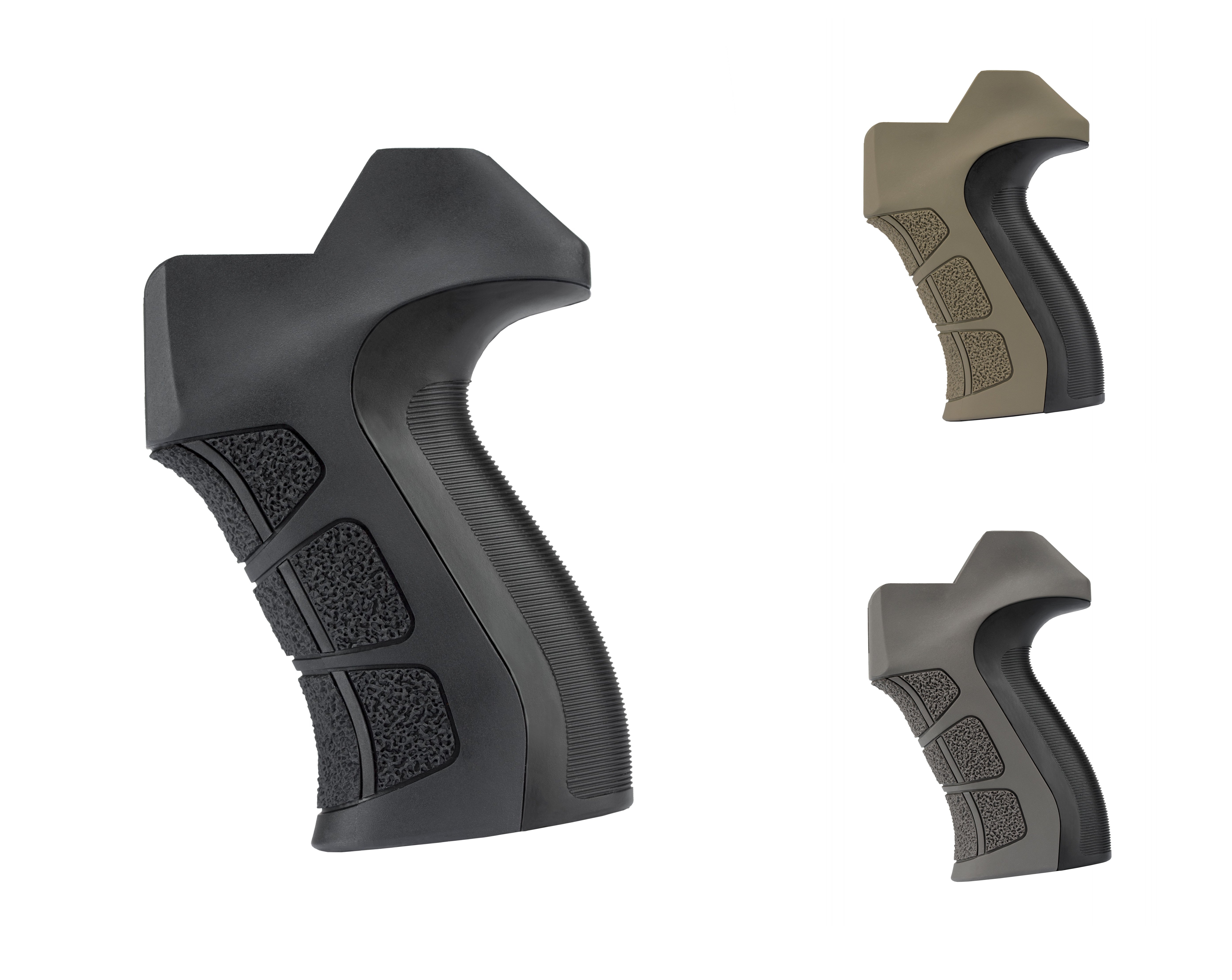 AR-15 Thumb hole stock with ergonomic pistol grip without finger