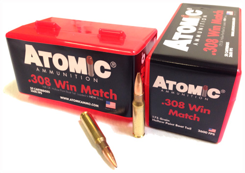 Atomic Ammunition Atomic Ammo .308 Win. 175gr. Match Bthp