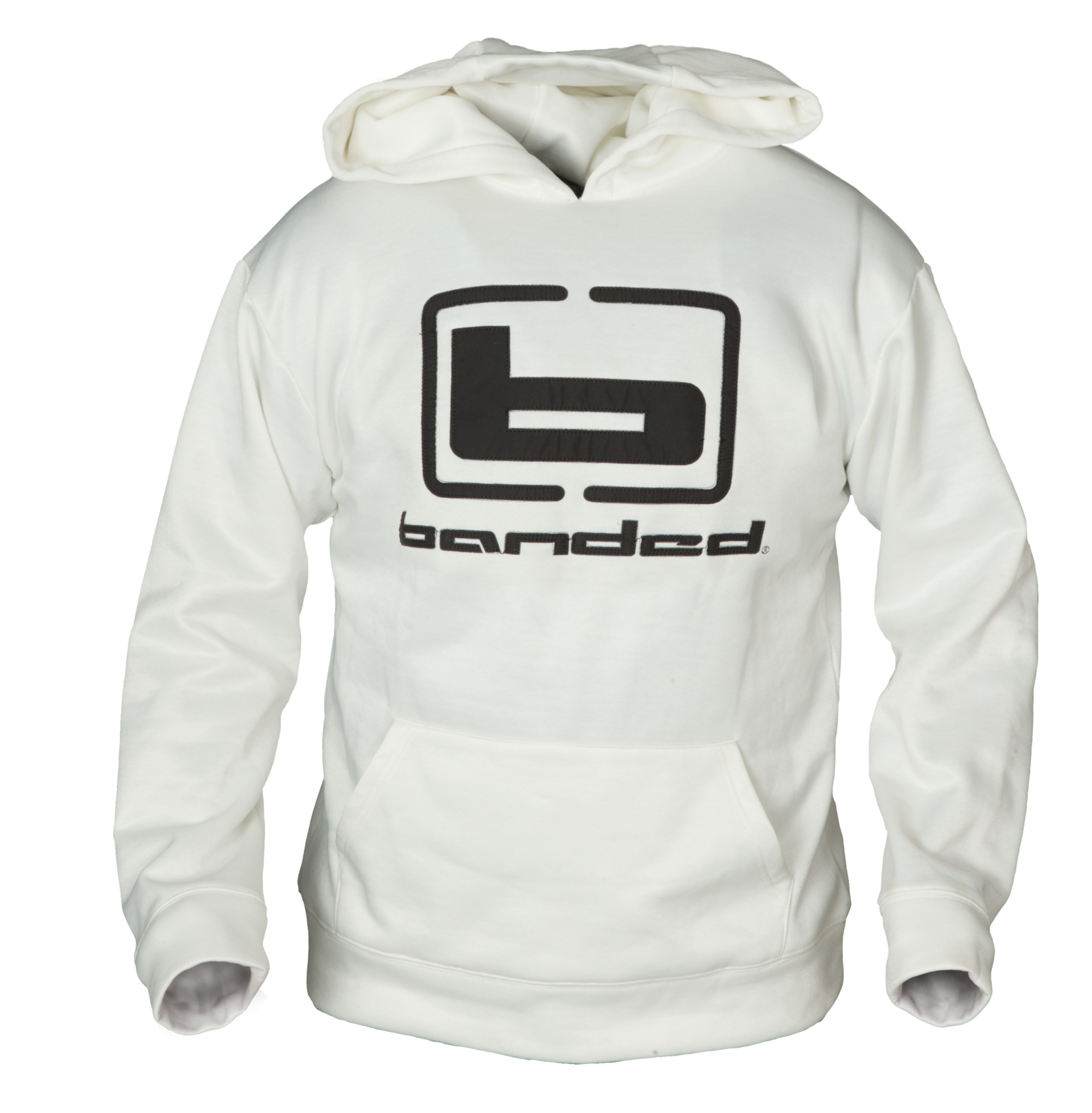 banded logo hoodie