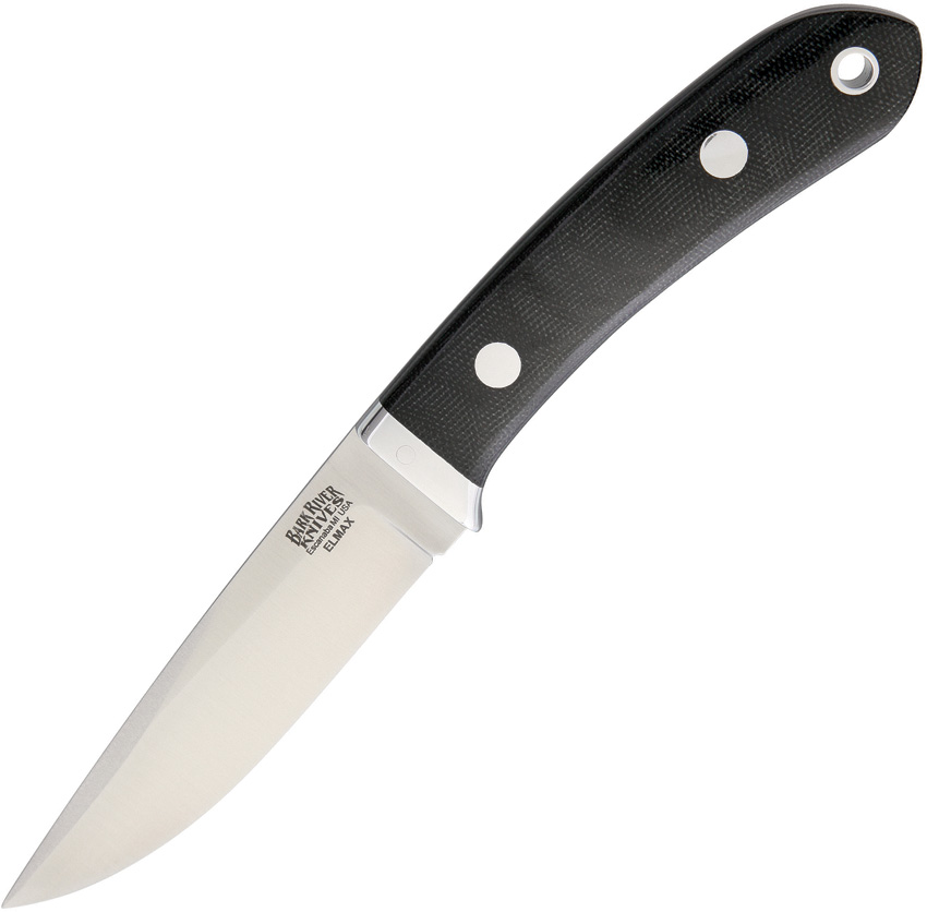 Bark River Blackwater II Black Canvas Fixed Blade Knife | 27% Off