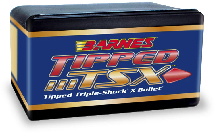 Barnes Bullets 30459 Tipped TSX 35 Caliber .358 180 GR TTSX Flat Base 50 Box