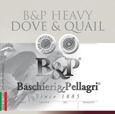 Baschieri & Pellagri Dove & Quail Shotshells- 12 ga 2-3/4 In 1-1/8 oz-Size 6 1255 fps