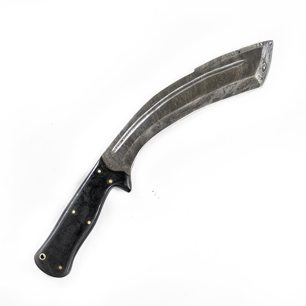 Battling Blades Tracker Kukri Handmade High Carbon Damascus Steel Gurkha Knife