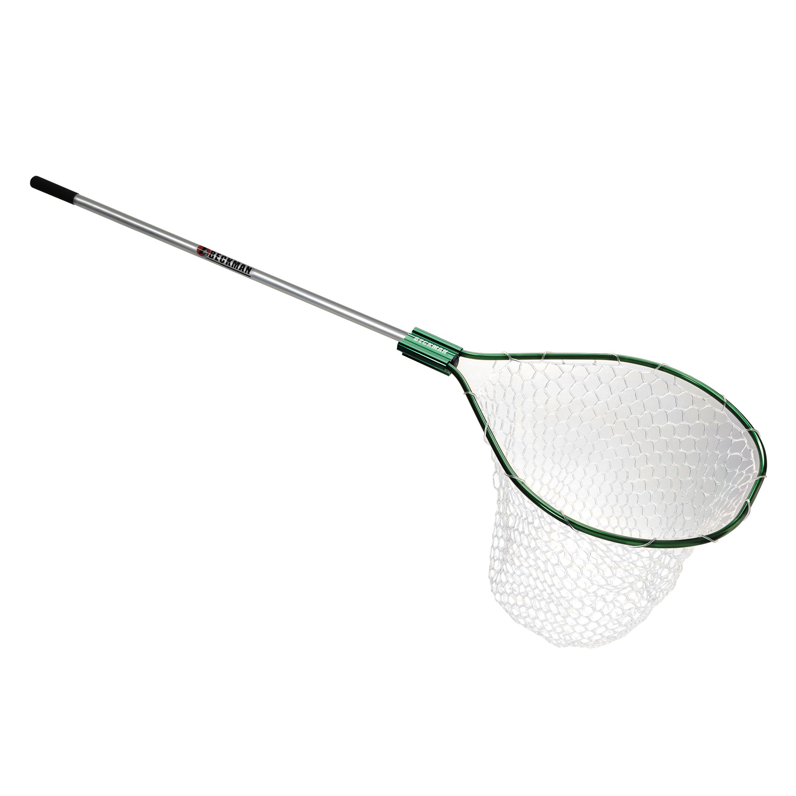 Beckman Net Hoop, Clear Rubber Basket, 4ft Handle 18 Inch Depth