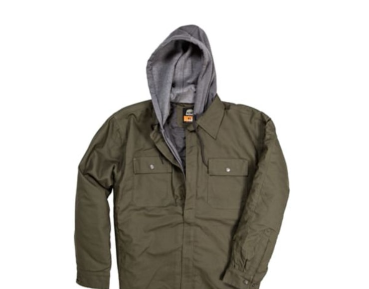 mens hooded shirt jacket