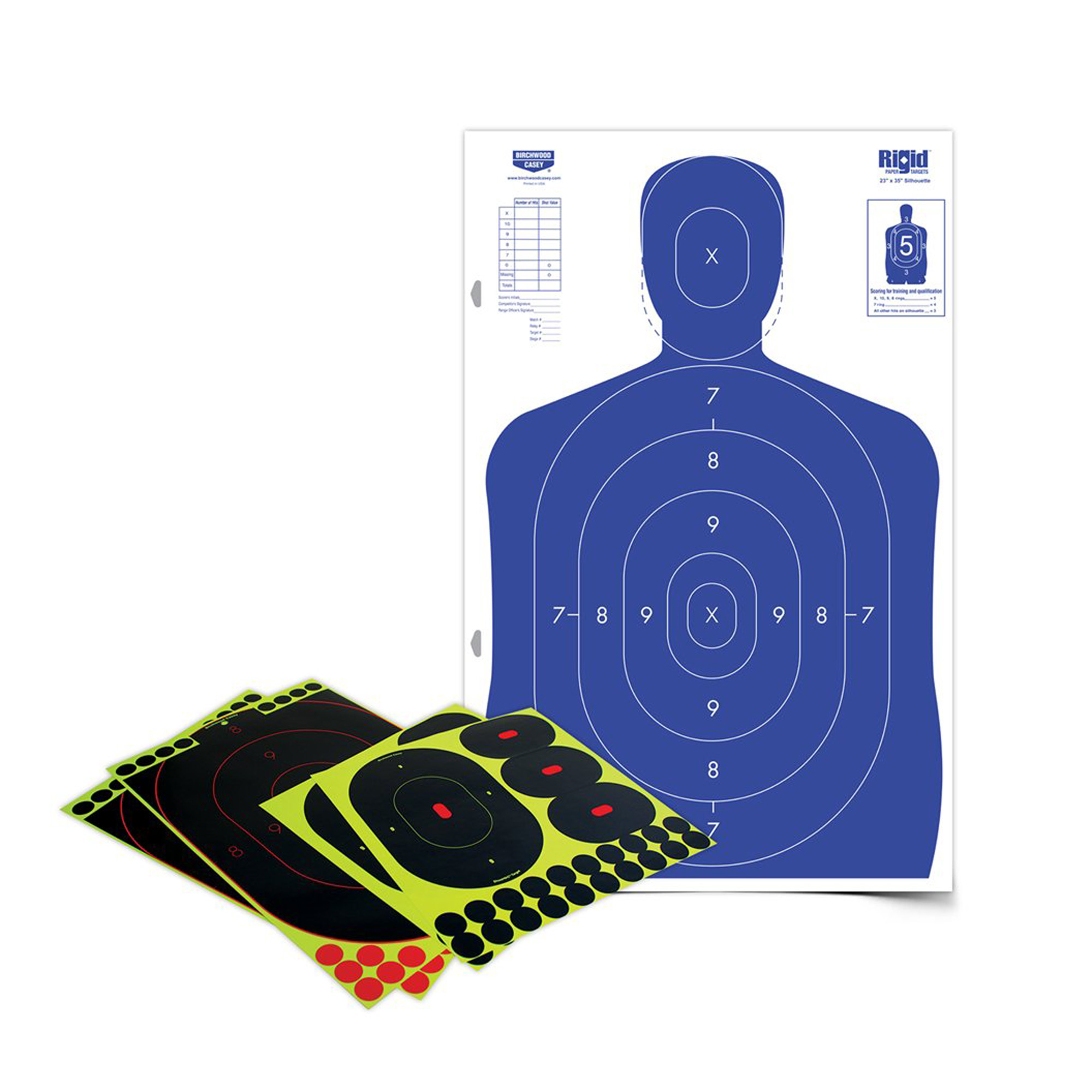 Birchwood Casey ShootNC Silhouette Target Kit 23x35 Inch With