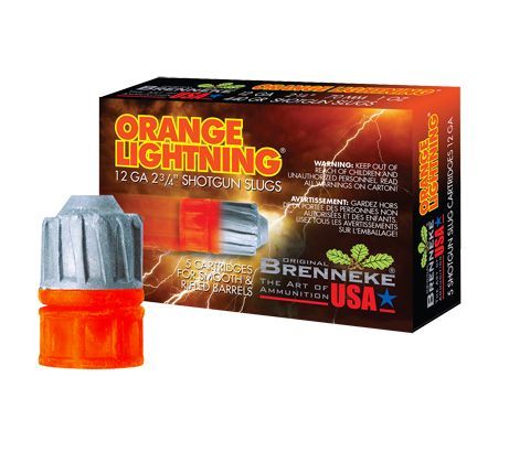 Brenneke Orange Lightning 125th Anniversary 12 Gauge 440 Grain 2.75" Shotgun Slug Ammunition