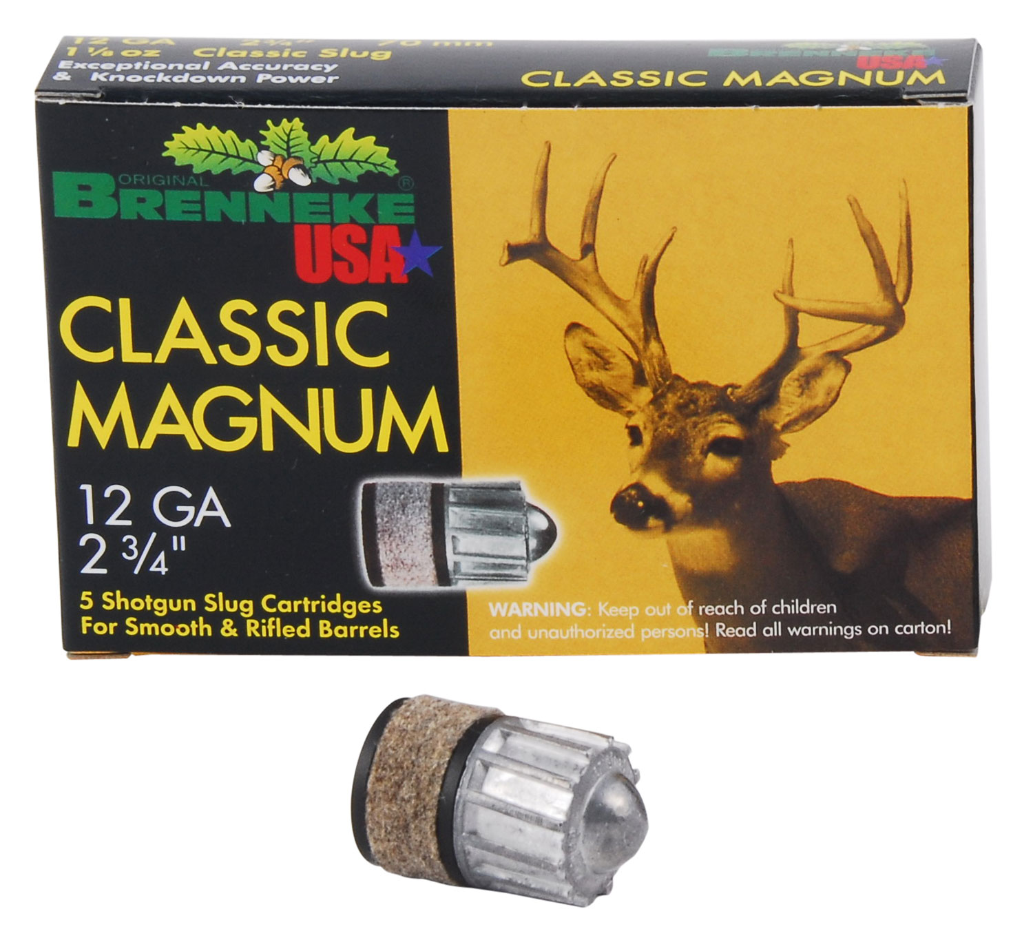 Brenneke Classic Magnum 12 Gauge 1 1/8 oz 2 3/4" Shotgun Ammunition