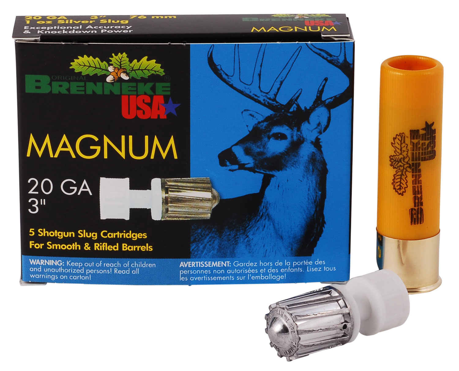 Brenneke Magnum 20 Gauge 1 oz 3" Shotgun Ammunition