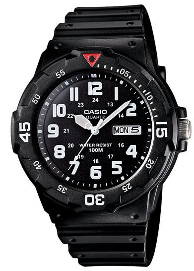 casio day date analog watch
