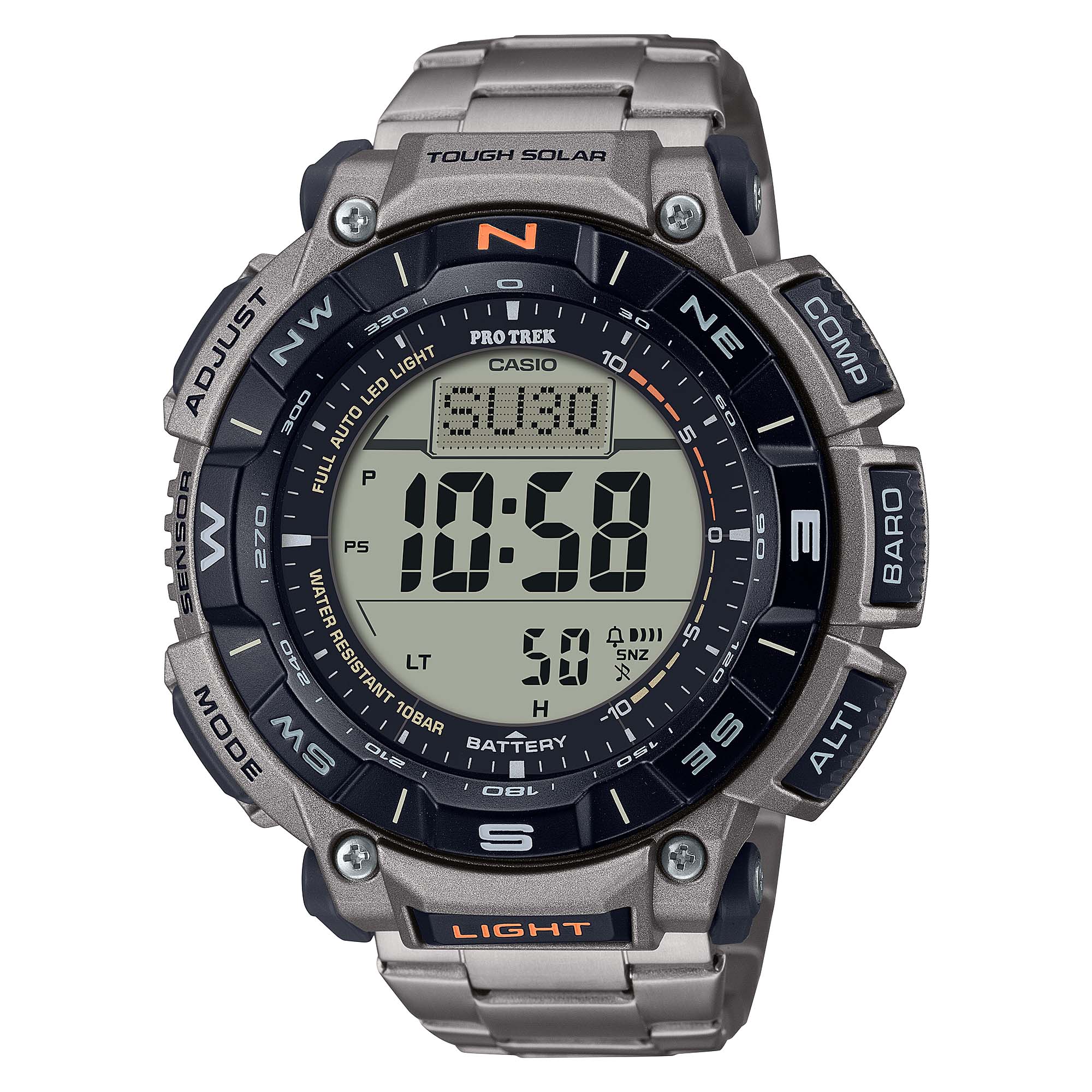 Casio digital clearance compass thermometer watch