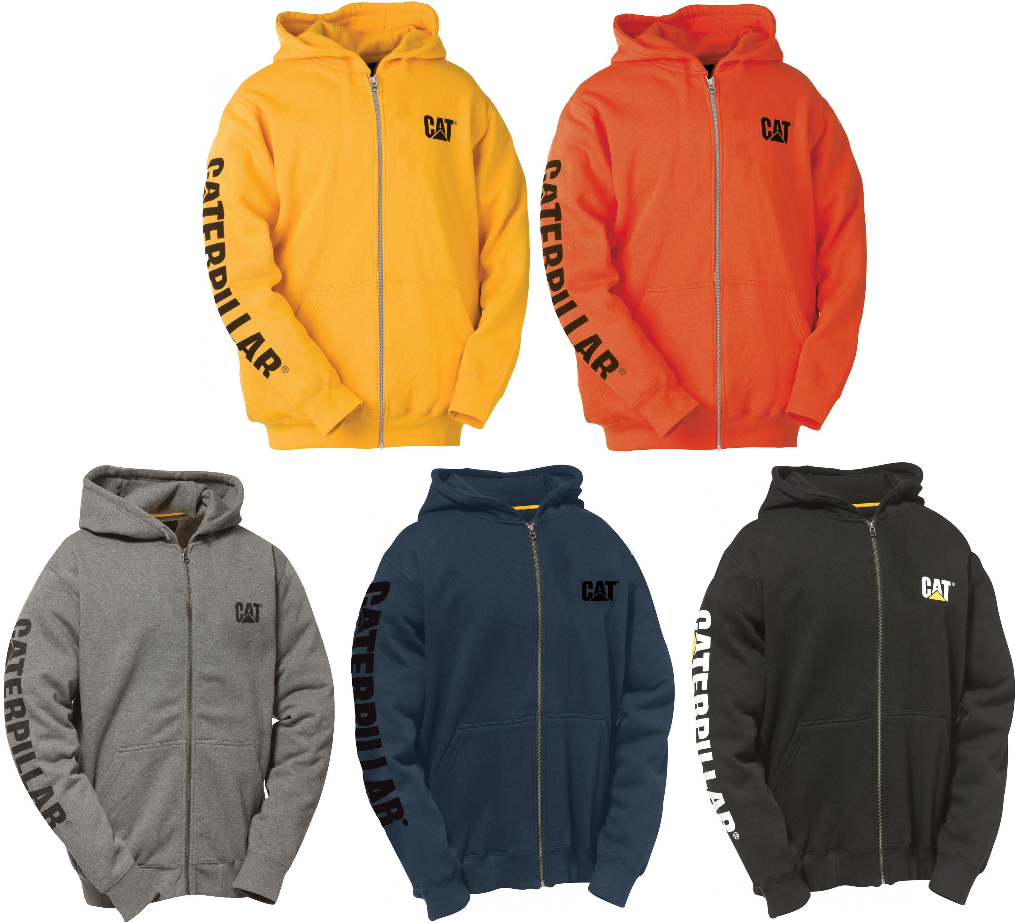 Caterpillar zipper hot sale hoodie