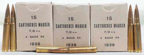 Century Arms Greek Ammo 7.92x57mm Mauser 198 Grain Full Metal Jacket Brass Cased Rifle Ammunition