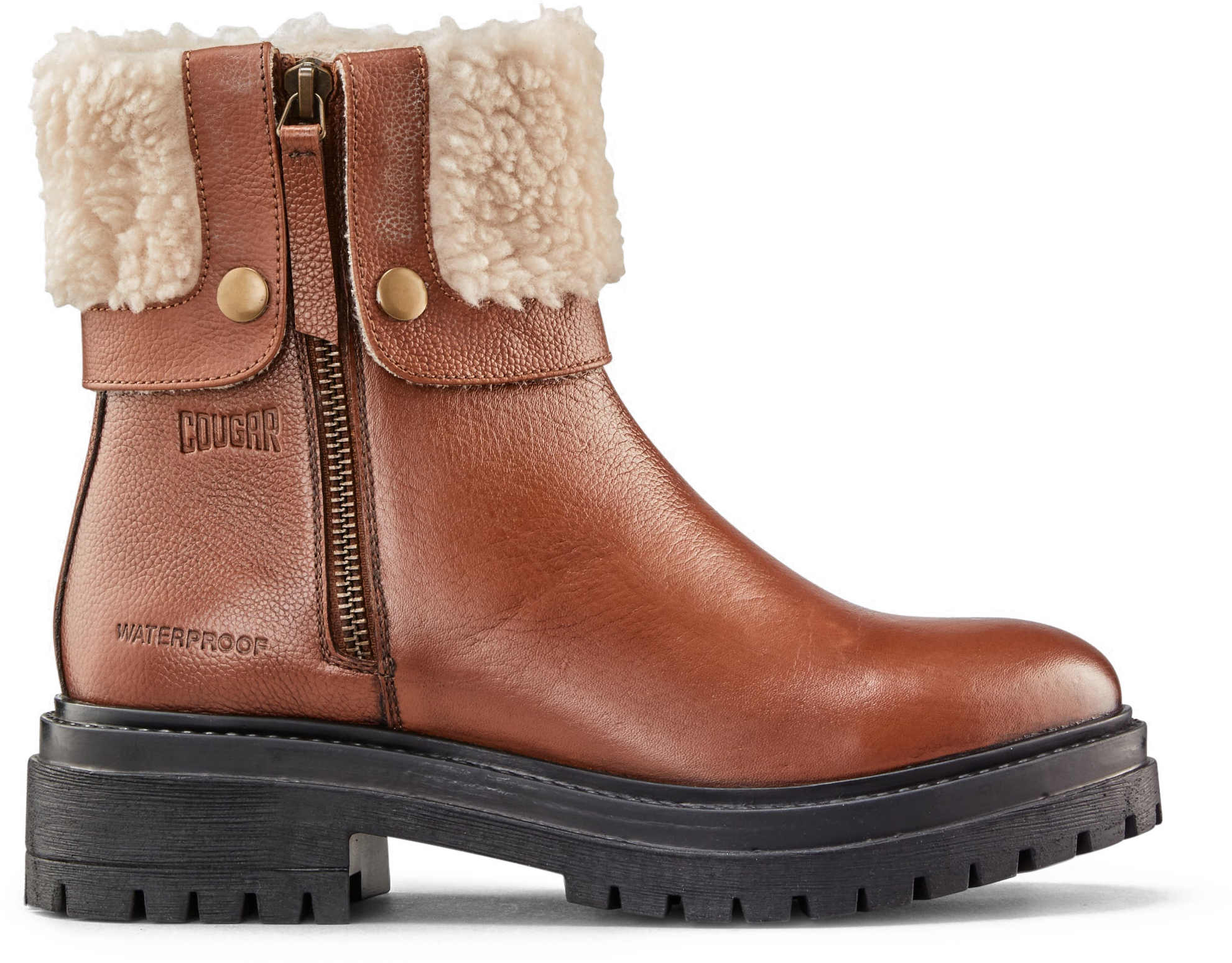 Leather winter clearance boots