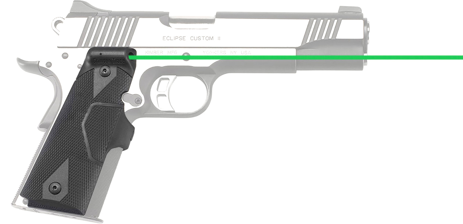 Crimson Trace Front Activation Green Lasergrip For 1911