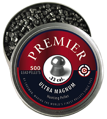 Crosman LDP22 Premier Pellets Domed .22 Silver 500 Count