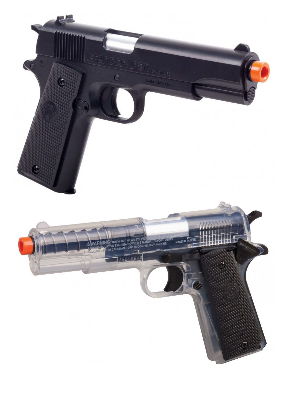 Resembling popular US military pistols of the past, this Crosman Stinger P3...