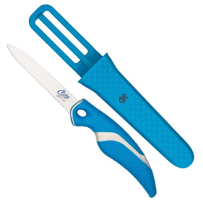 Cuda Titanium Bonded Net Knive with Sheath