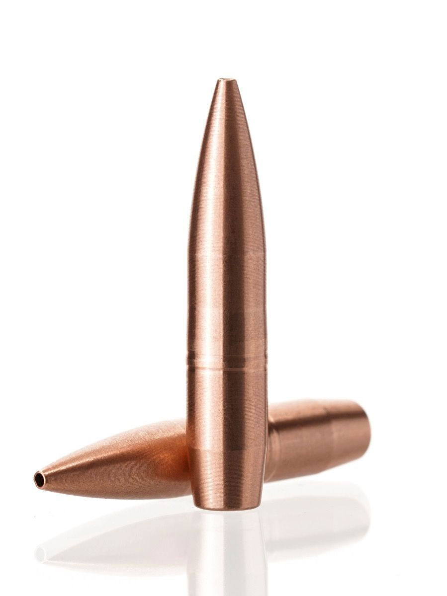 Cutting Edge Bullets Single Feed Match Tactical Hunting .243/6mm Caliber 100 Grain Solid Copper Hollow Point Rifle Bullets