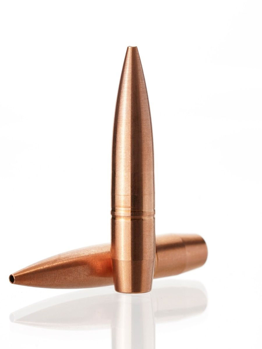 Cutting Edge Bullets Single Feed Match Tactical Hunting .264 Winchester Magnum /6.5mm Caliber 130 Grain Solid Copper Hollow Point Rifle Bullets