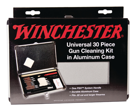 WINCHESTER Universal 30 Piece Gun Cleaning Kit in Wood Case