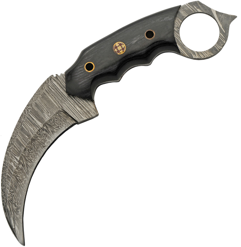 Damascus Talon Karambit Black