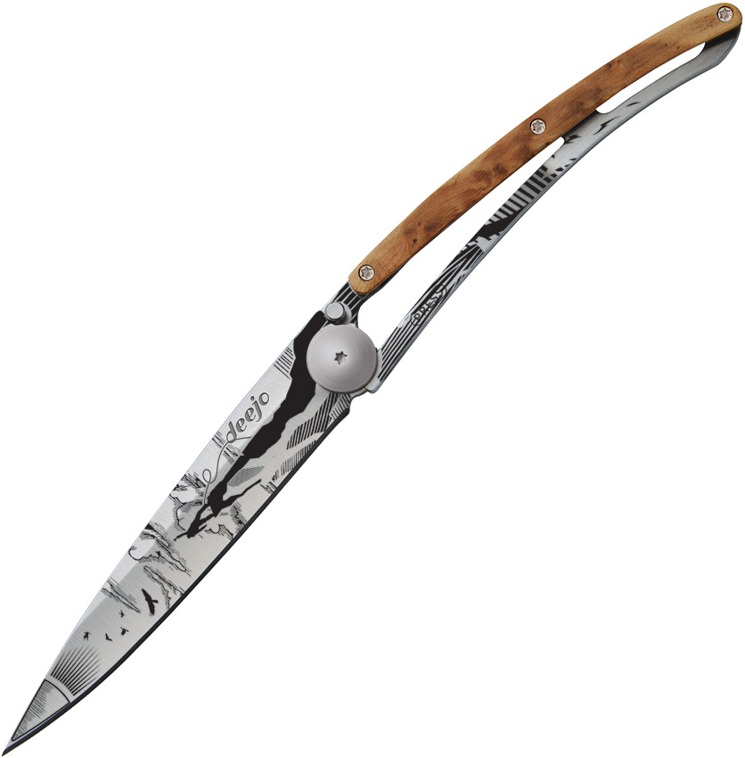 Deejo Tattoo 37g Juniper Climb Folding Knife
