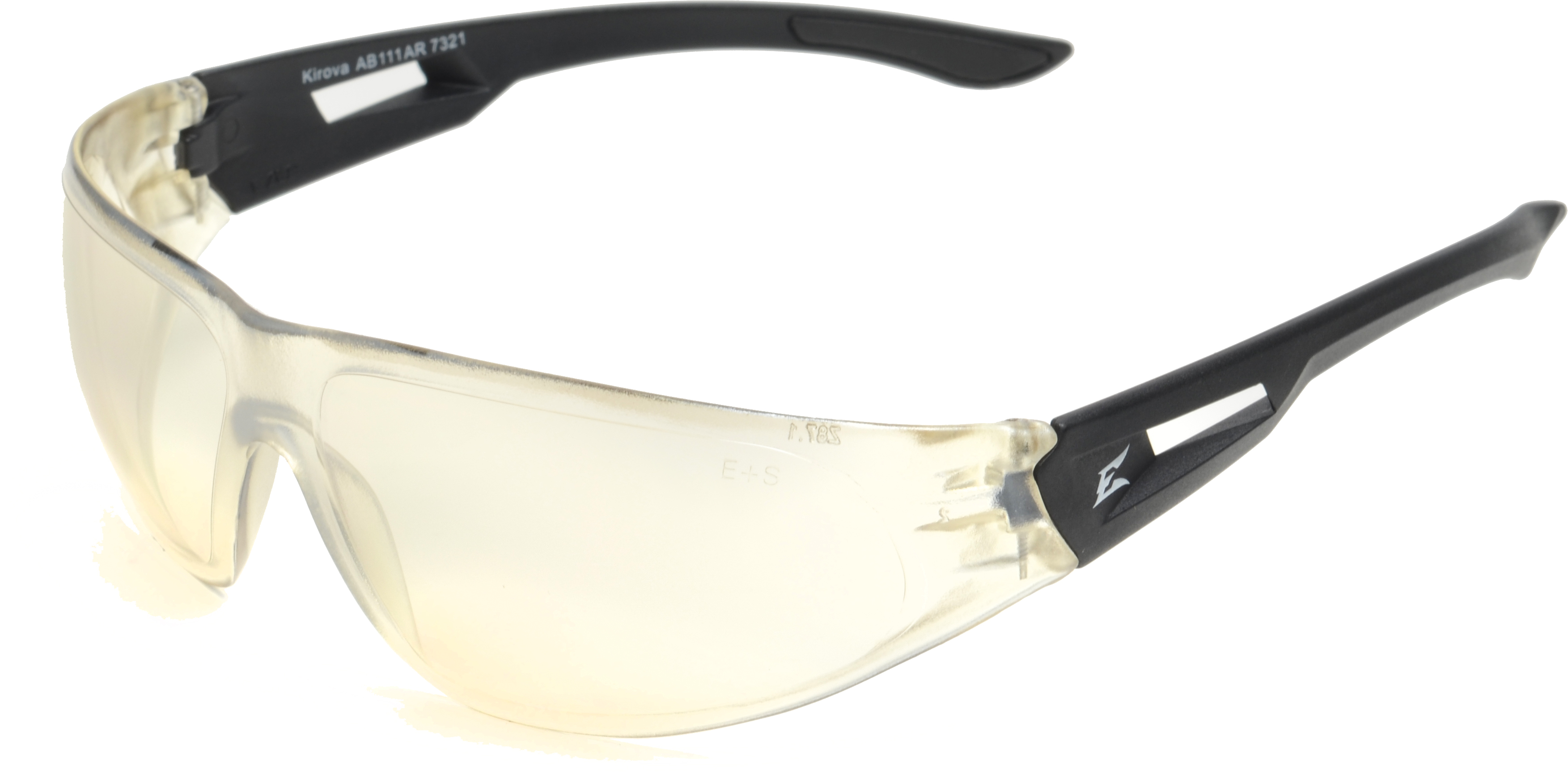 Edge Eyewear AB113 Kirova Safety Glasses Black with Light Blue Lens