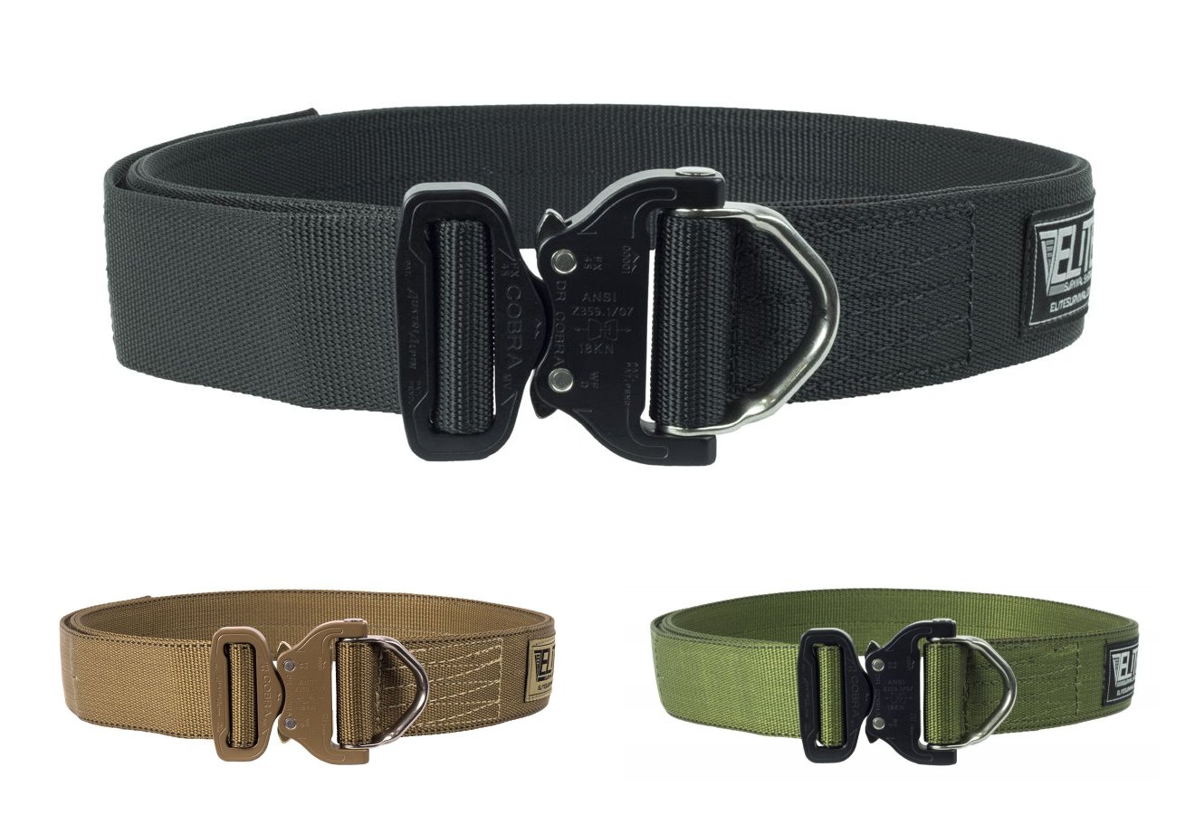 Elite Survival Systems Co Shooters Belt with Cobra Buckle Tan Extra : CSB-T-XL