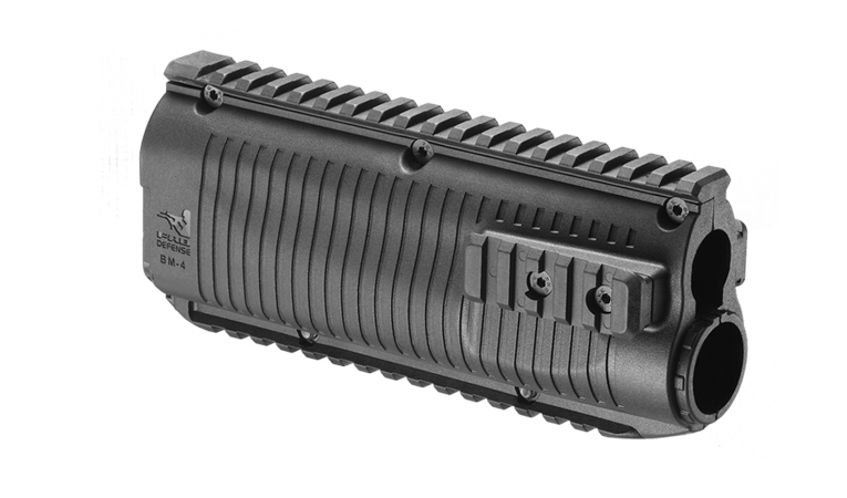 FAB Defense Black Polymer Quad Rail Handguards for Benelli M4 Shotgun