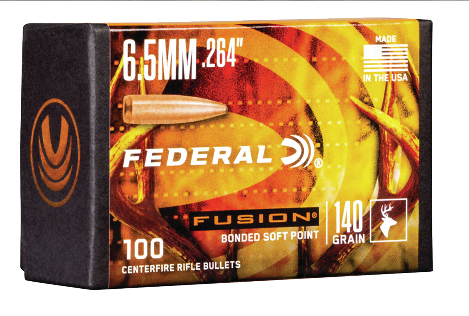 Federal Premium FB264F2 Fusion Component 6.5mm .264 140 GR Fusion Soft Point 100 Box
