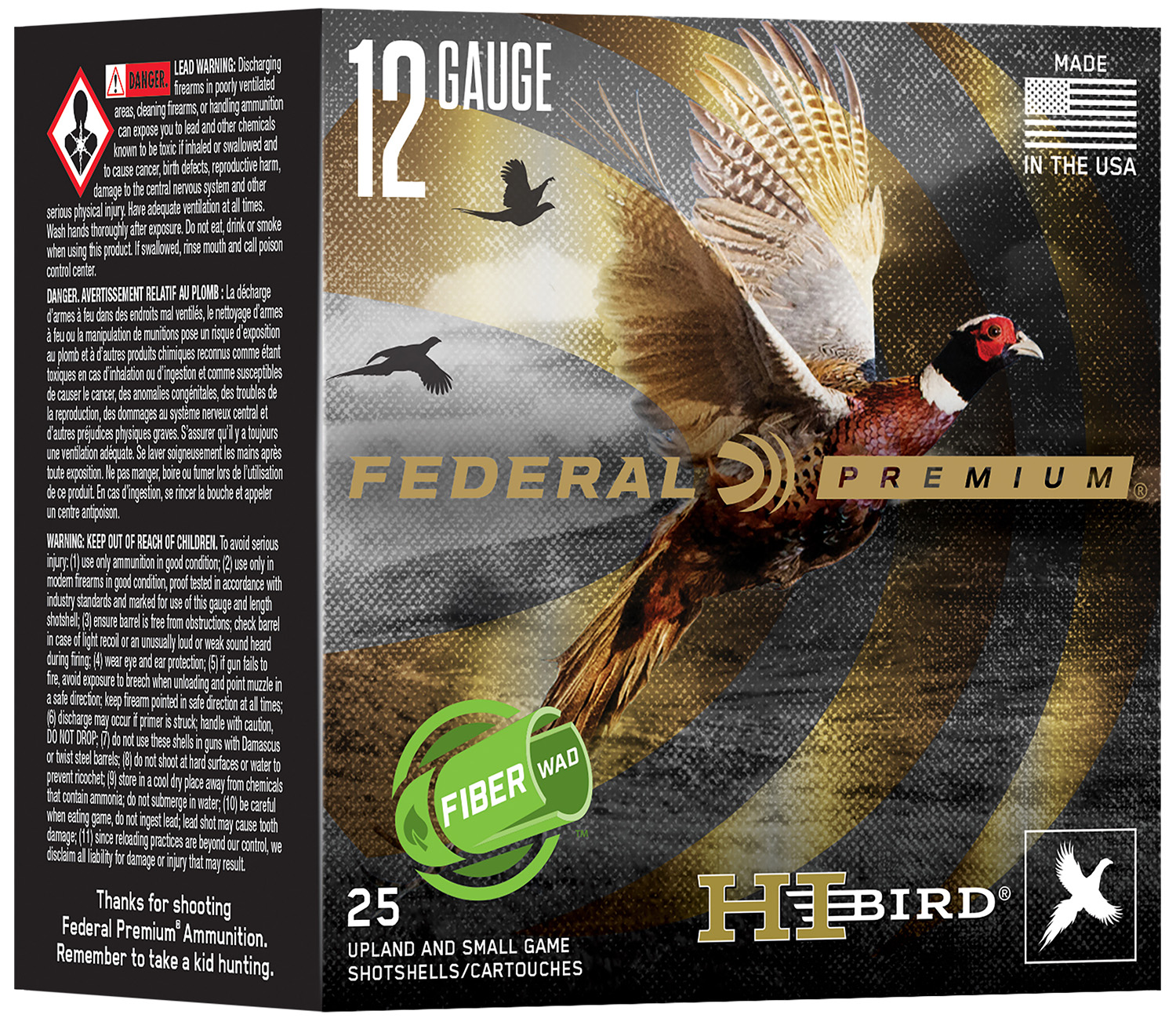 Federal Hi Bird 12 Gauge 2.75in Shotshell Ammunition