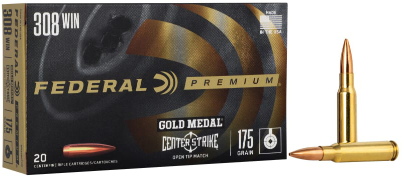 Federal Premium 308 Win 175 Grain Centerstrike Centerfire Rifle Ammunition