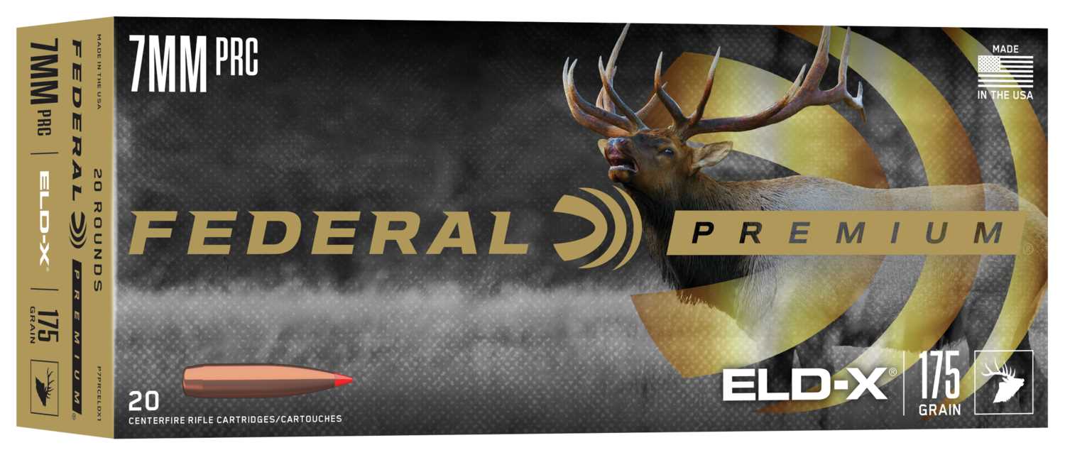 Federal Premium 7mm PRC 175 Grain ELD-X Rifle Ammunition