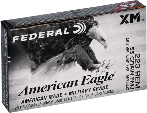 Federal Premium American Eagle .223 Remington 55 Grain Tactical Rifle Ammo