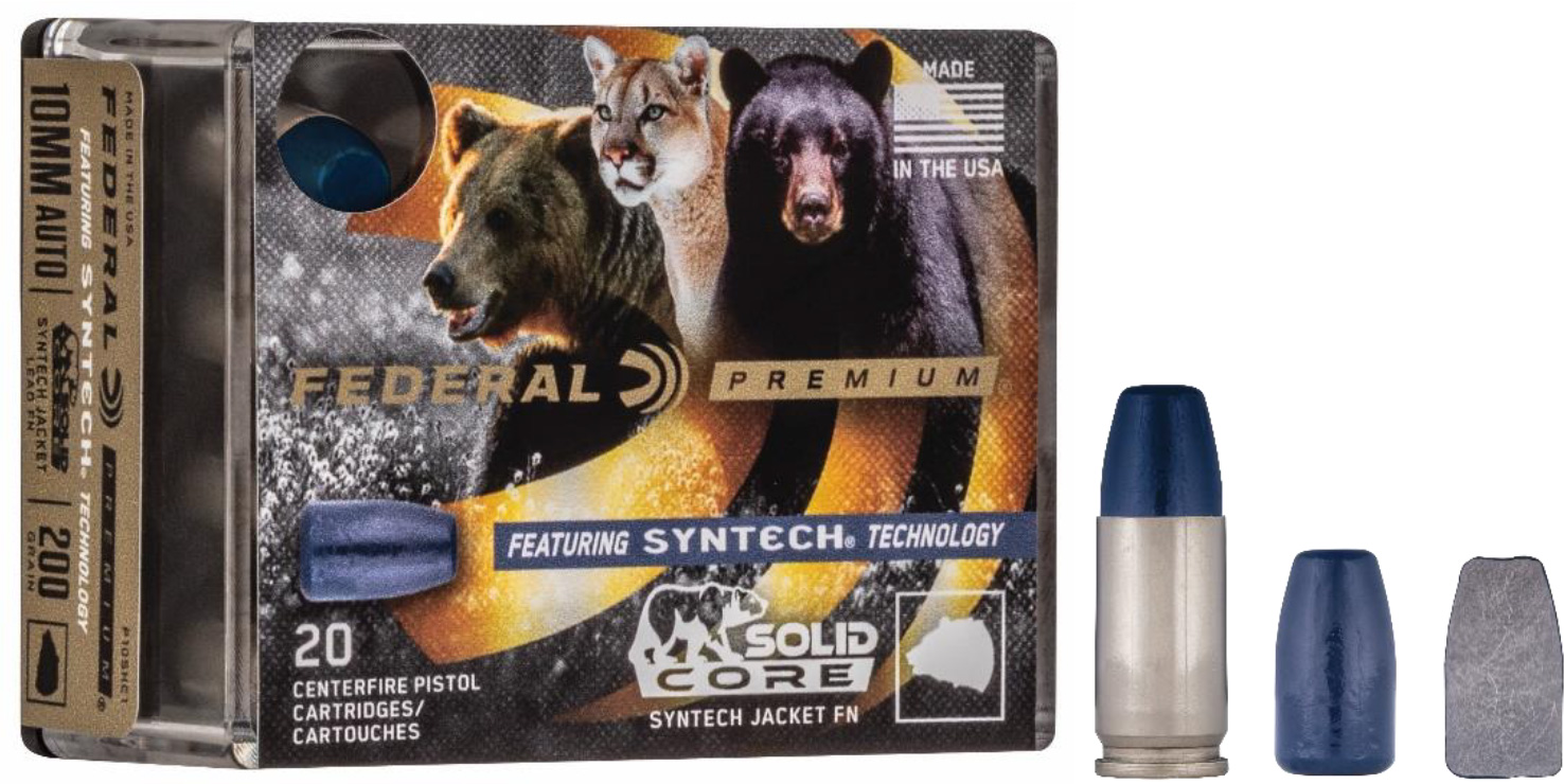 Federal Premium 10mm Auto 200 Grain Solid Core Centerfire Pistol Ammunition