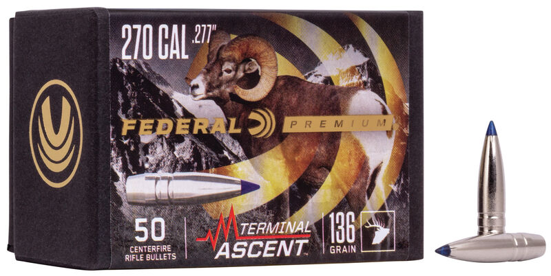 Federal Premium Terminal Ascent .277 Cal 136 Gr Comp Bullet