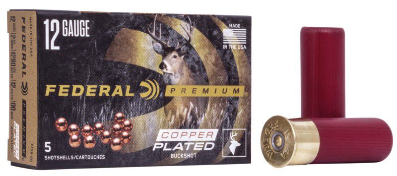 Federal Premium Vital Shok 12 Gauge 12 Pellets Buckshot Shotgun Ammunition