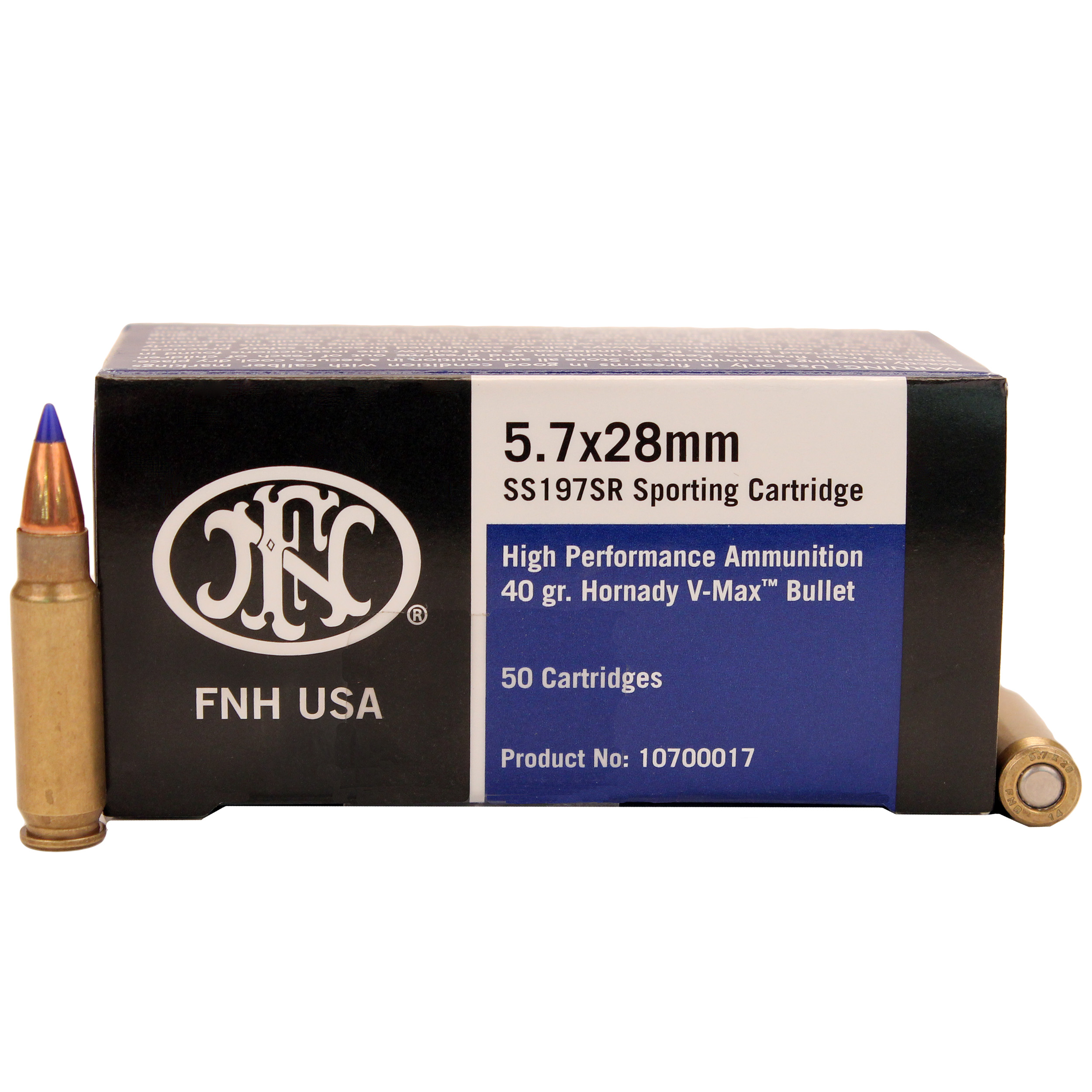 Federal Premium Centerfire Handgun Ammunition 5.7x28mm 40 grain Hornady V-Max Brass Cased Centerfire Rifle Ammunition